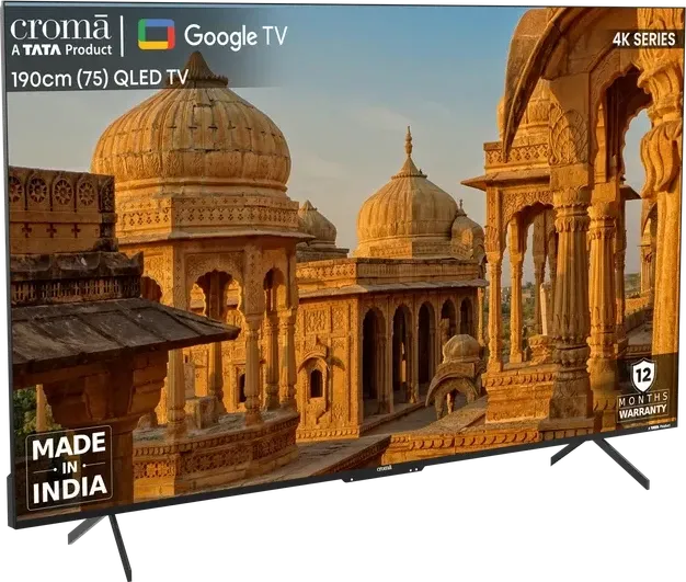 Croma CREL075UGC024602 75 inch Ultra HD 4K smart QLED TV