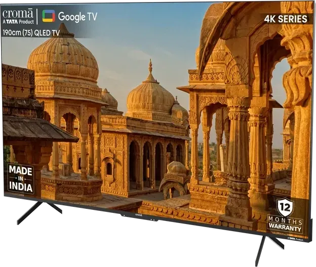 Croma CREL075UGC024602 75 inch Ultra HD 4K smart QLED TV