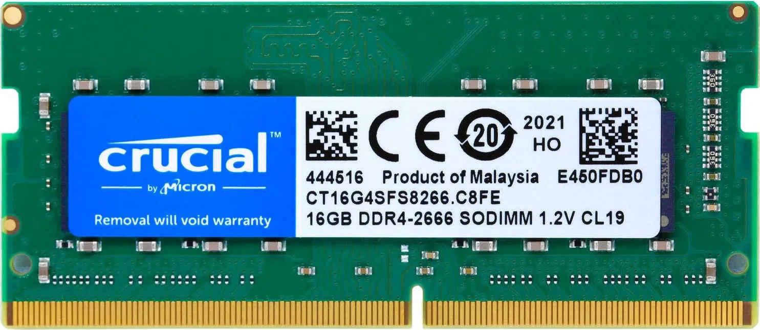 Crucial CT16G4SFS8266 16 GB DDR4-2666 Laptop RAM