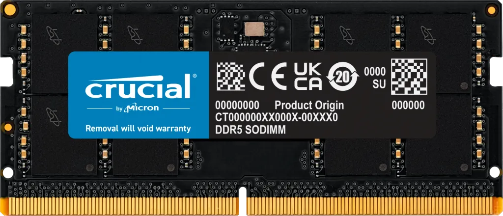 Crucial CT32G52C42S5 32 GB DDR5-5200 Laptop RAM
