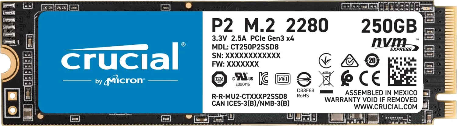 Crucial P2 250GB Internal Solid State Drive