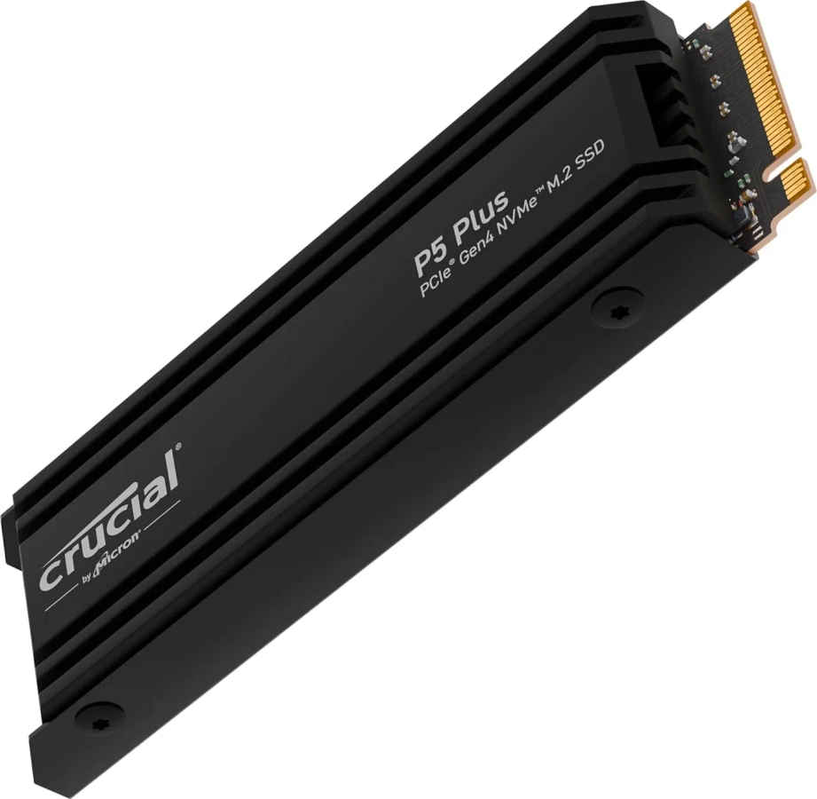 Crucial P5 Plus 1TB PCIe Gen 4 Internal SSD with Heatsink