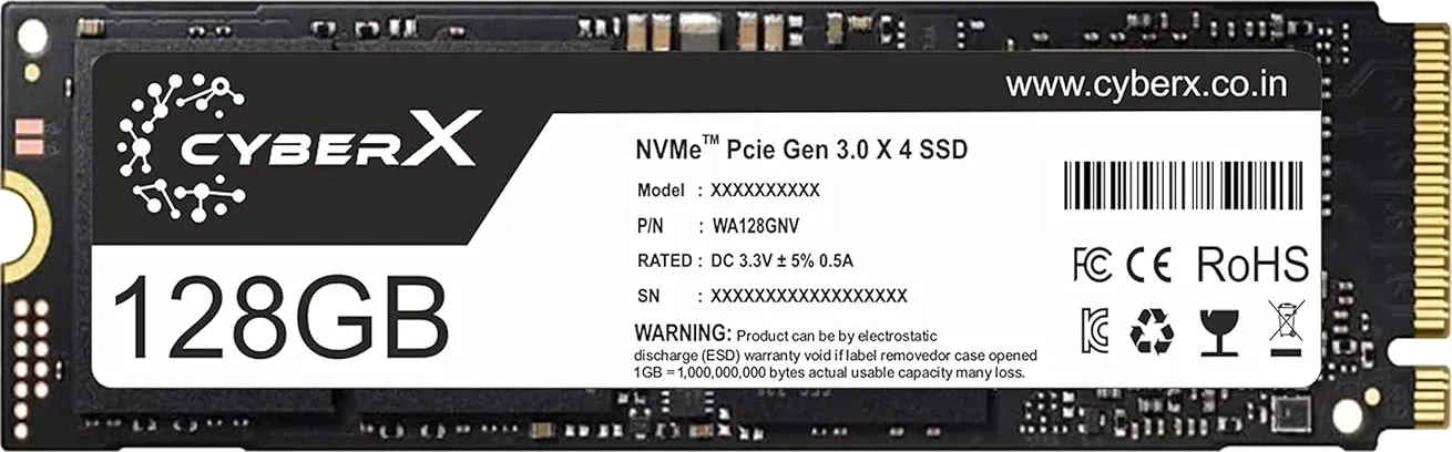 Cyberx ‎CYM-280-128NV 128GB Pcie Gen 3 Internal Solid State Drive