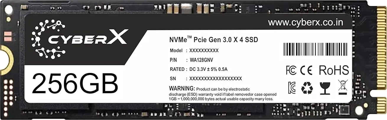 Cyberx ‎CYM-280-256NV 256GB Pcie Gen 3 Internal Solid State Drive