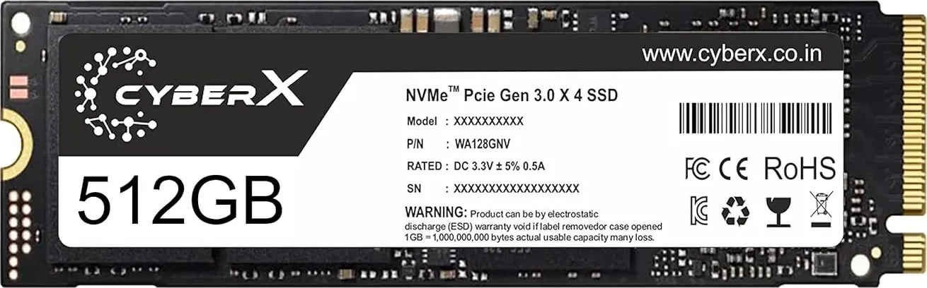 Cyberx ‎CYM-280-512NV 128GB Pcie Gen 3 Internal Solid State Drive