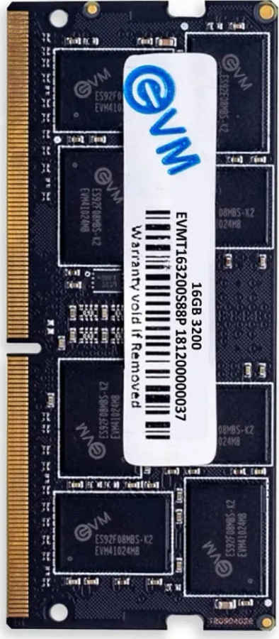EVM EVMT16G3200S88P 16 GB DDR4-3200 Laptop RAM