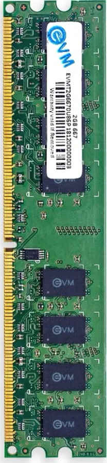 EVM EVMT2G6670U86P 2 GB DDR2-667 Desktop RAM