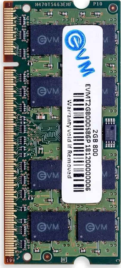 EVM EVMT2G8000S86P 2 GB DDR2-800 Laptop RAM