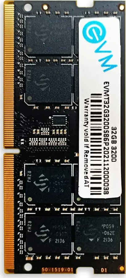 EVM EVMT32G3200S88P 32 GB DDR4-3200 Laptop RAM