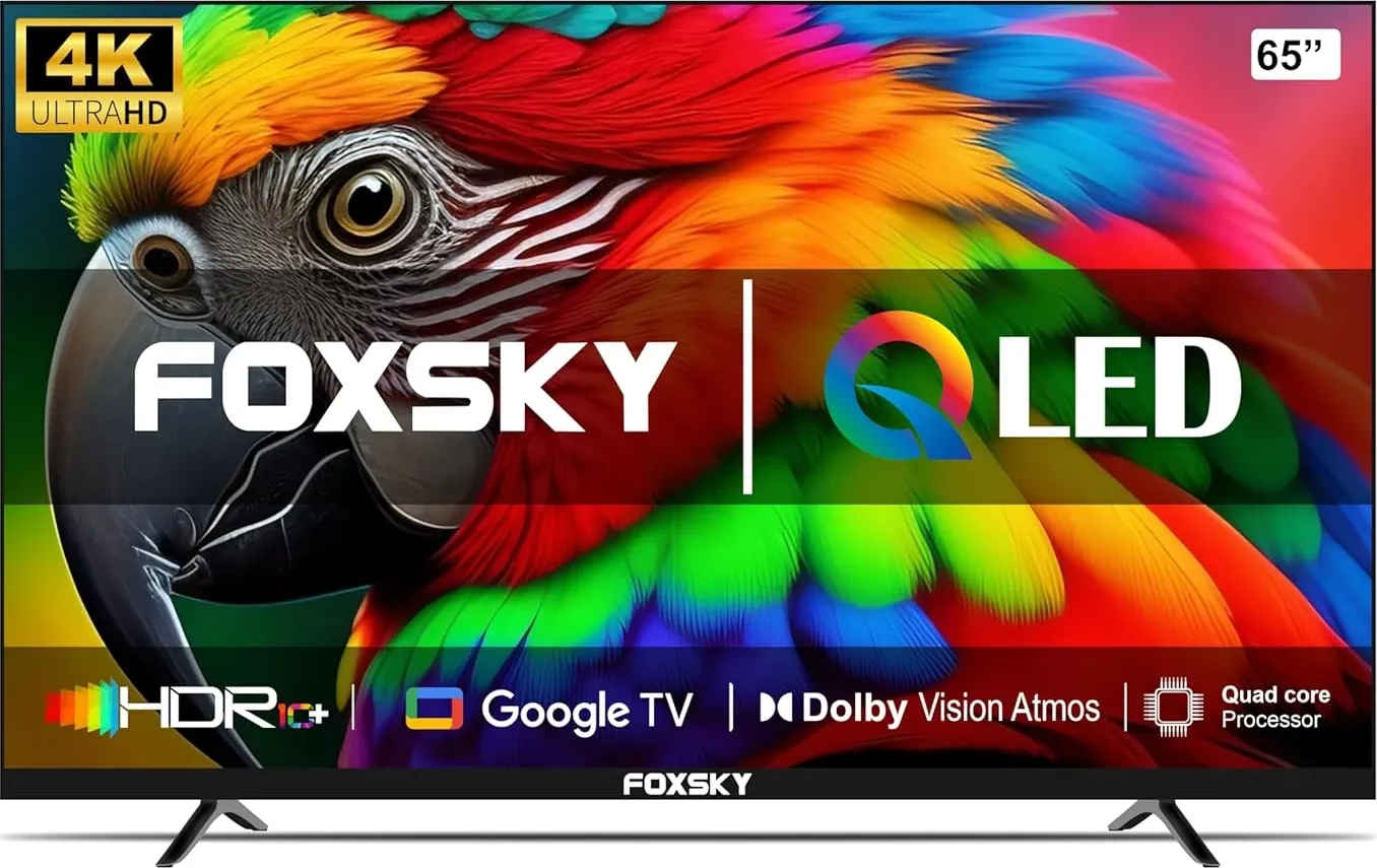 Foxsky FS65GATV 65 inch Ultra HD 4K Smart QLED TV