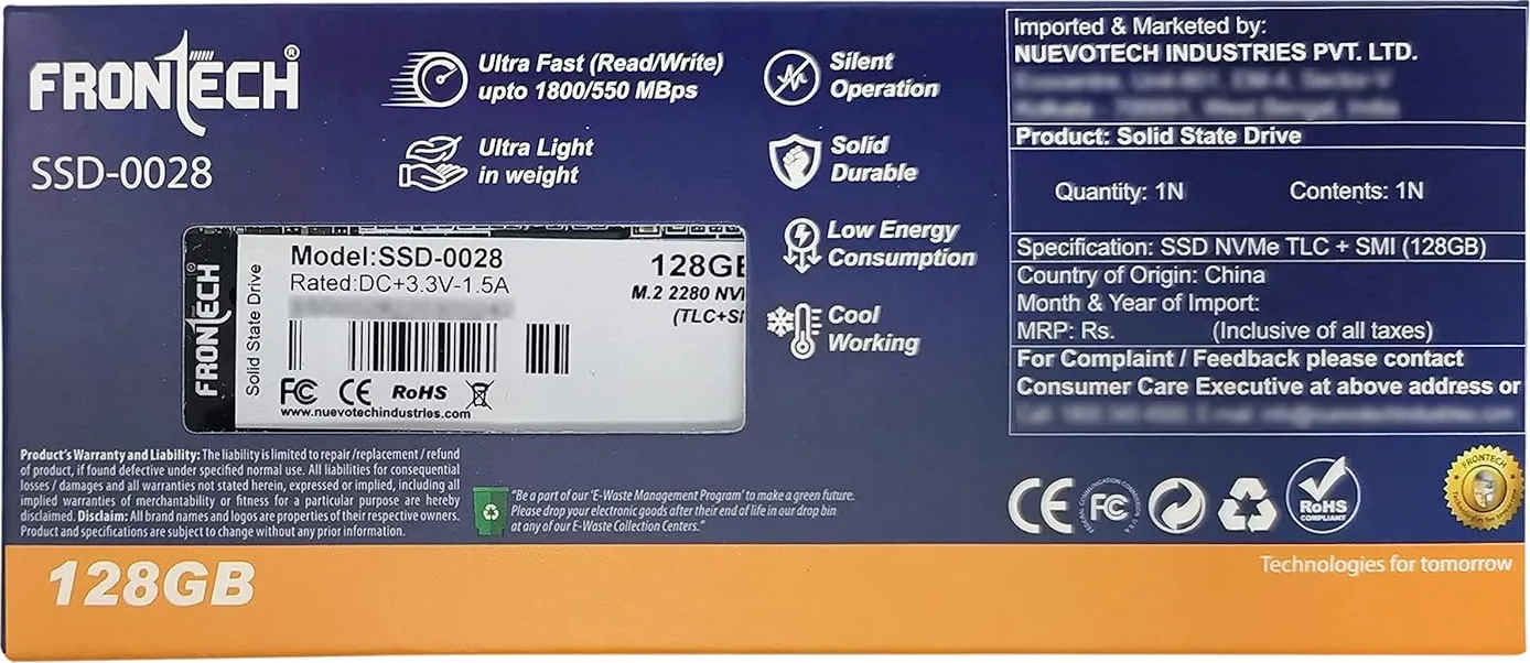 Frontech SSD-0028 128GB Internal Solid State Drive