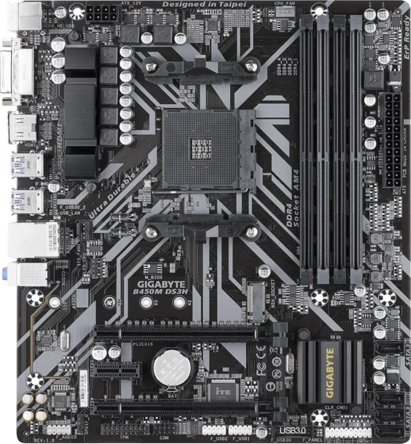 Gigabyte B450M DS3H Motherboard