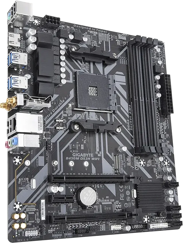 Gigabyte B450M DS3H WiFi Motherboard
