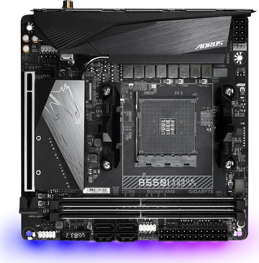 Gigabyte B550I AORUS PRO AX Wi-Fi Motherboard