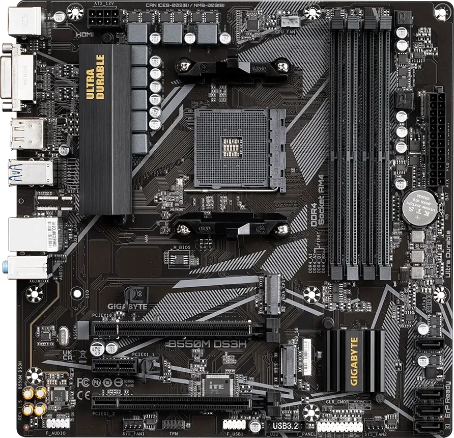 Gigabyte B550M-DS3H Motherboard