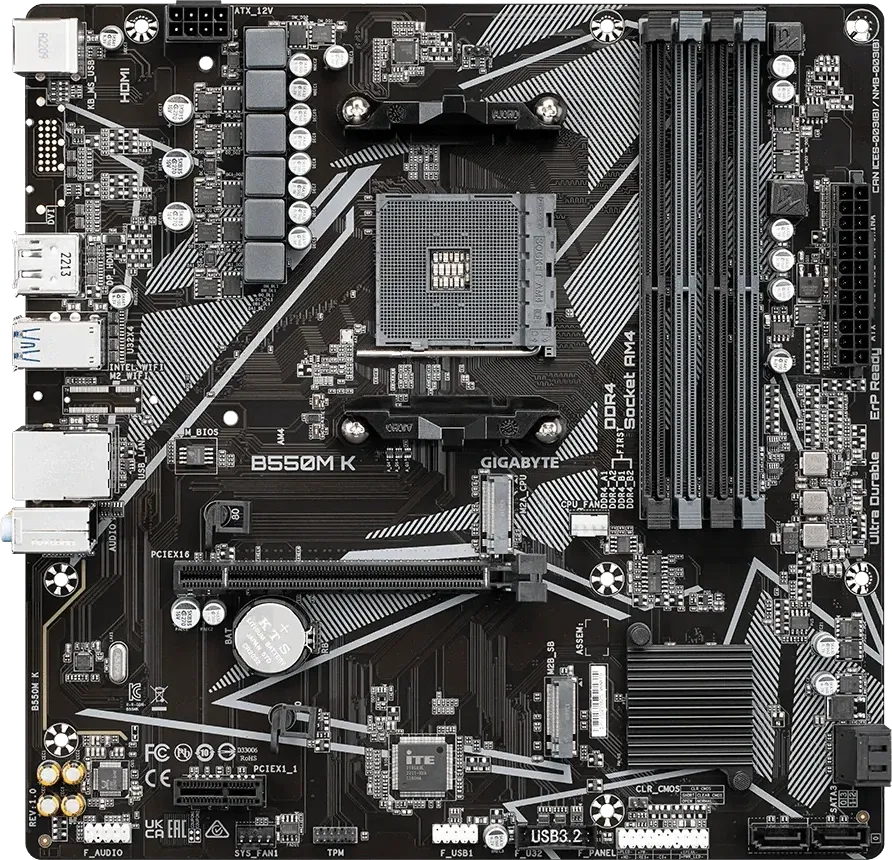 Gigabyte B550M K Motherboard