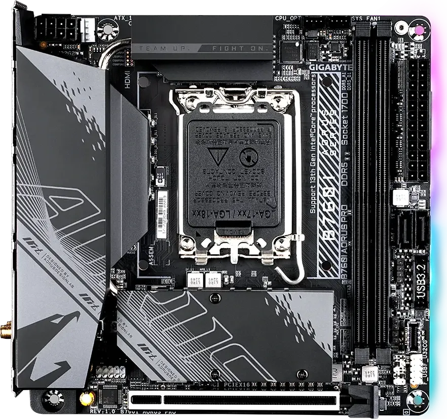 Gigabyte B760I AORUS PRO WiFi DDR5 Motherboard