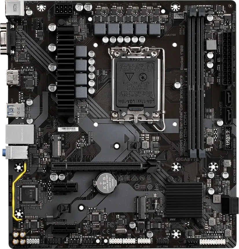 Gigabyte B760M D2H DDR4 Motherboard