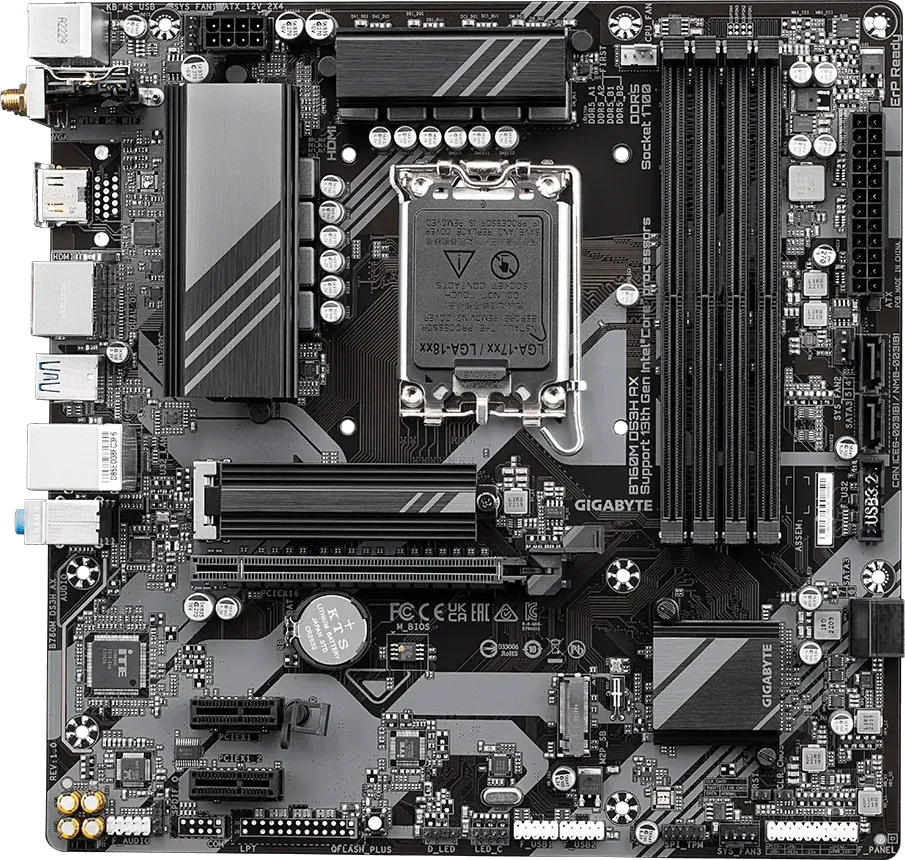 Gigabyte B760M DS3H AX Motherboard