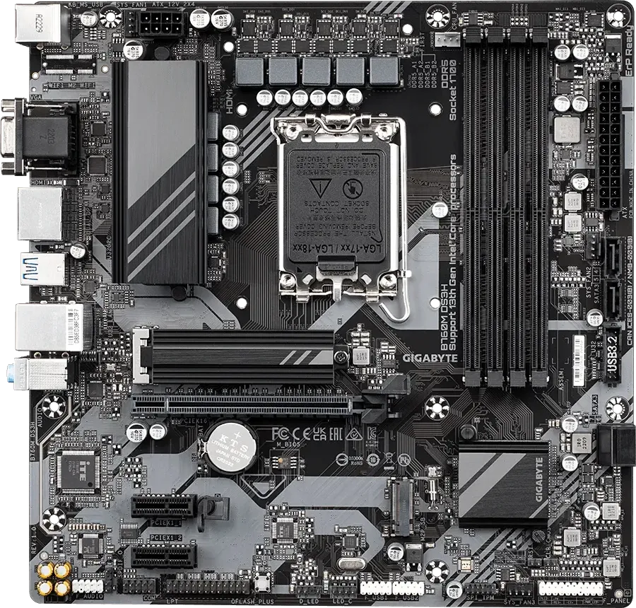Gigabyte B760M DS3H DDR5 Motherboard