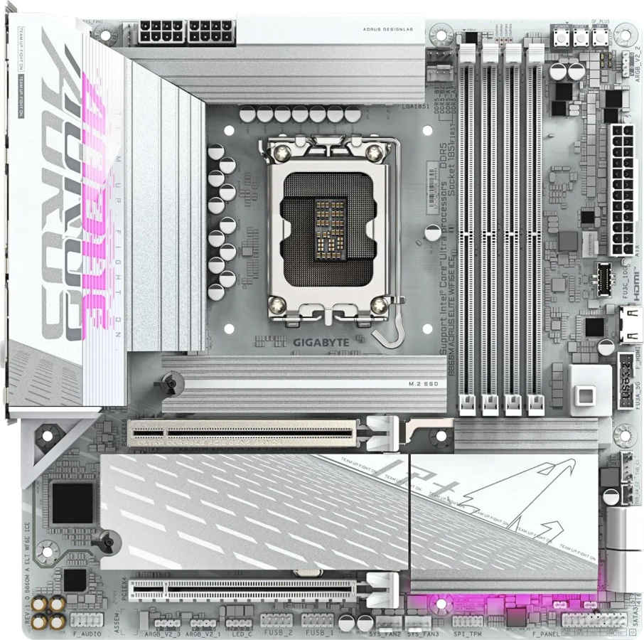 Gigabyte B860M AORUS ELITE WIFI 6E ICE Motherboard