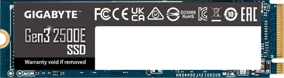 Gigabyte G325E1TB 1TB PCIe Gen 3 Internal Solid State Drive