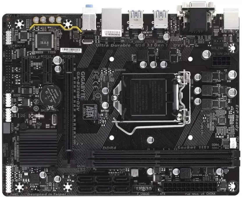 Gigabyte GA-B250M D2V Motherboard