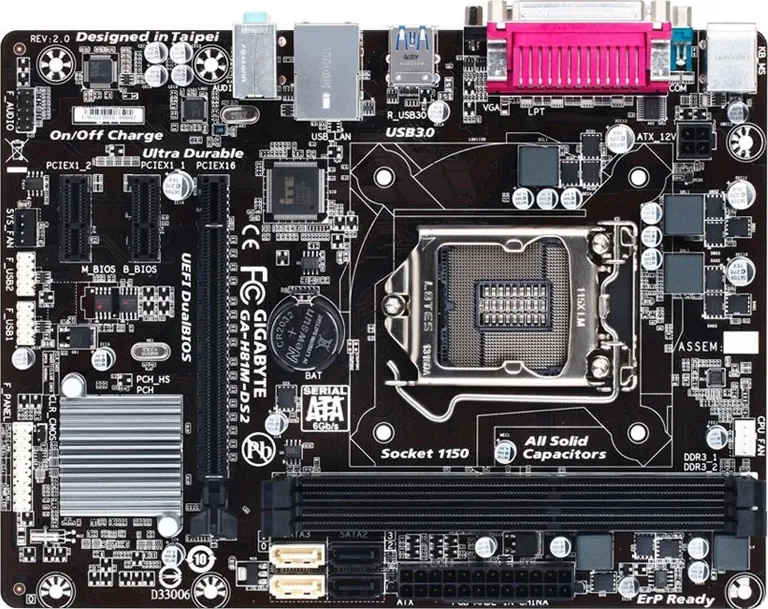 Gigabyte GA-H81M-DS2 Motherboard