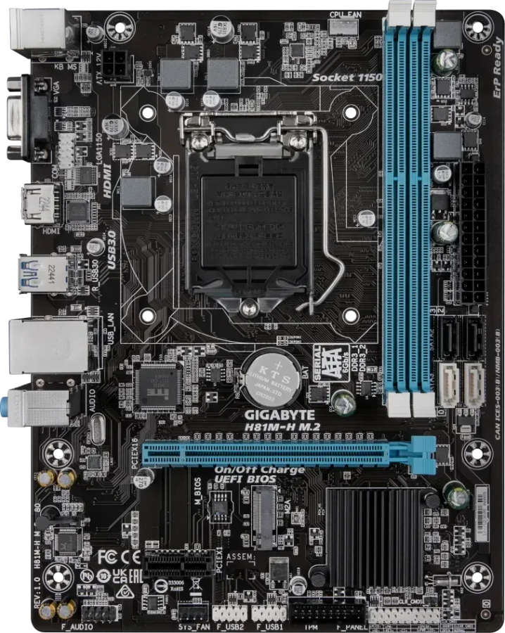 Gigabyte GA-H81M-H M.2 Motherboard