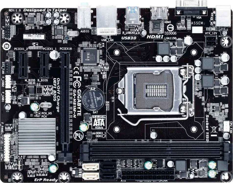 Gigabyte GA-H81M-H Motherboard