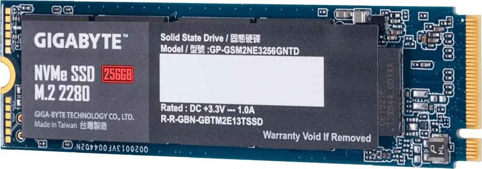 Gigabyte GP-GSM2NE3256GNTD 256GB PCIe Gen 3 Internal Solid State Drive