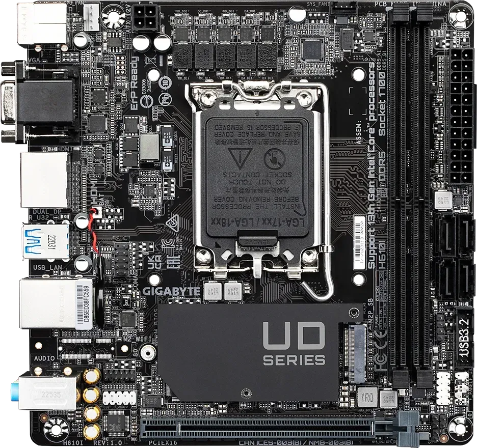Gigabyte H610MI DDR5 Motherboard