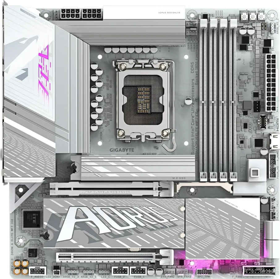 Gigabyte Z890M AORUS Elite WiFi 7 ICE Motherboard