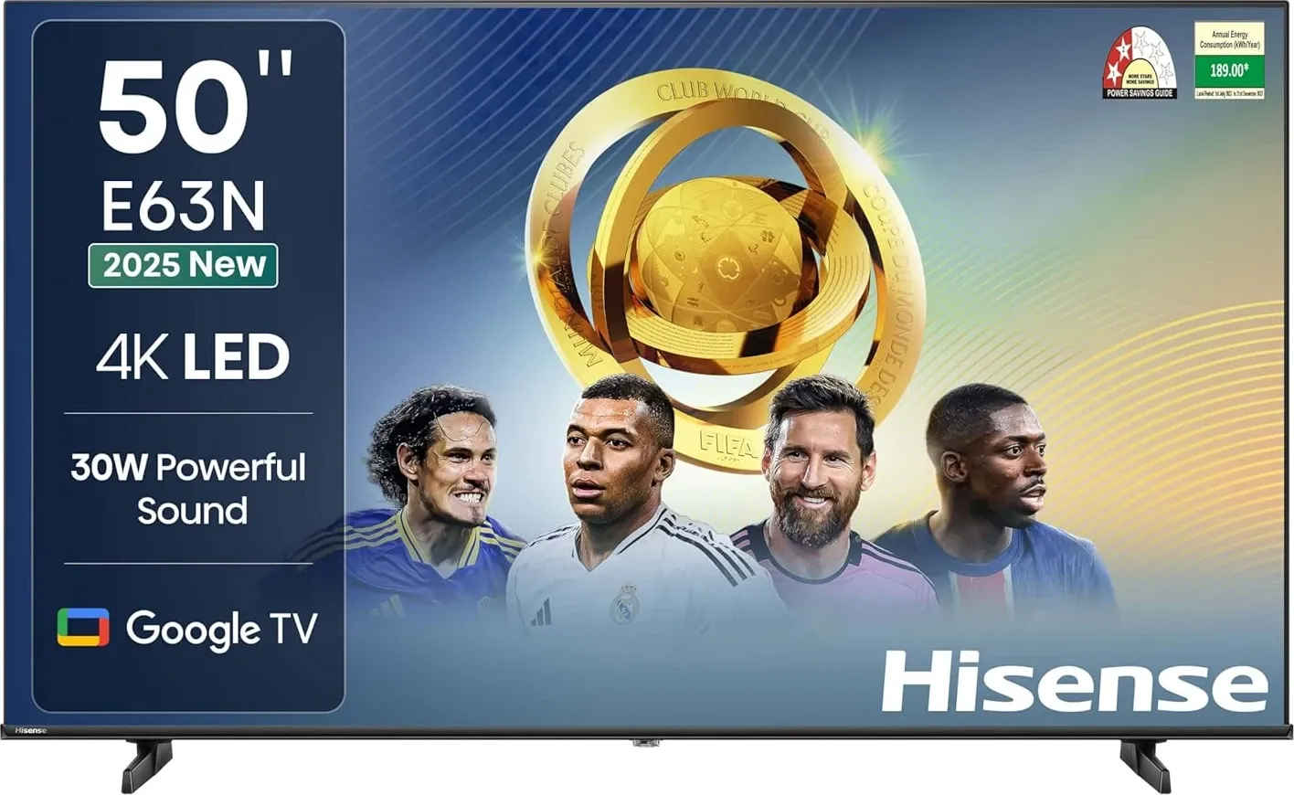 Hisense E63N 50 inch Ultra HD 4K Smart LED TV (50E63N)
