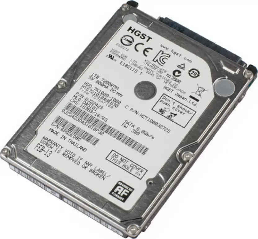 Hitachi HGST Travelstar HTS721010A9E630 1 TB Laptop Internal Hard Drive
