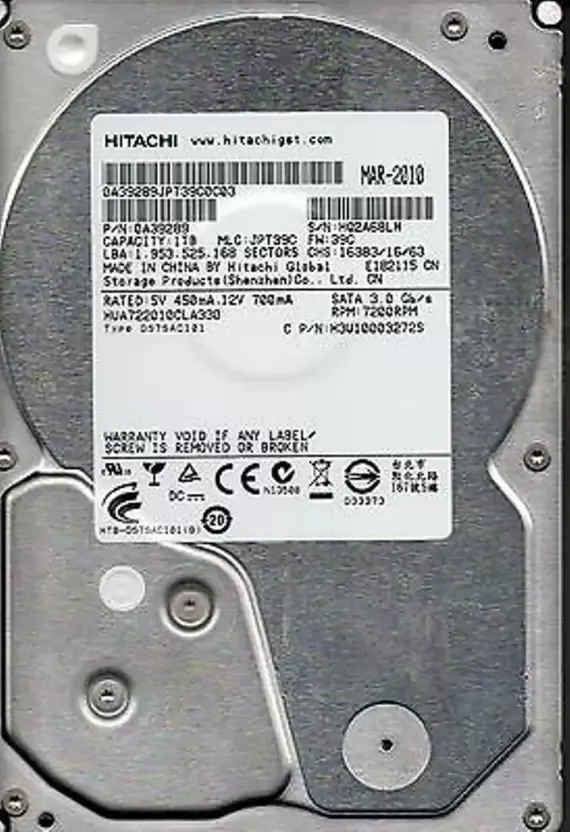 Hitachi HUA722010CLA330 1 TB Desktop Internal Hard Disk Drive