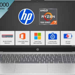 HP 15-fc1038AU Laptop (AMD Ryzen 7 7735HS/ 16GB/ 512GB SSD/ Win11 Home)