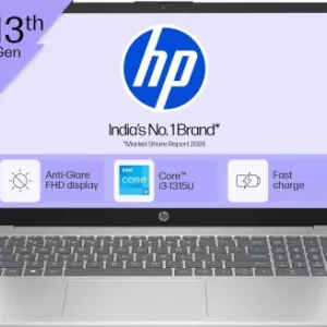 HP 15-fd0569TU Laptop (13th Gen Core i3/ 8GB/ 512GB SSD/ Win11 Home)