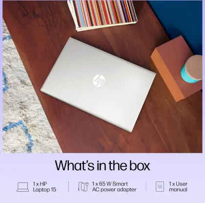 HP 15-fd0569TU Laptop (13th Gen Core i3/ 8GB/ 512GB SSD/ Win11 Home)