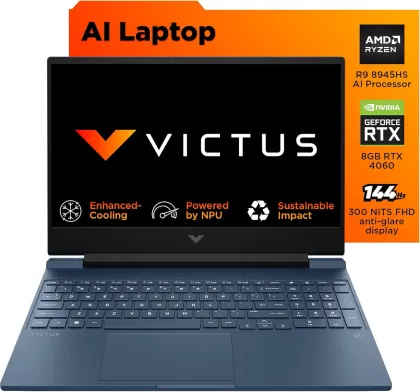 HP Victus 15-fb3025AX Gaming Laptop (AMD Ryzen 9 8945HS/ 16GB/ 1TB SSD/ Win11/ 8GB Graph)