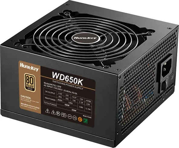 Huntkey WD650K 80 Plus Gold 650 Watts PSU