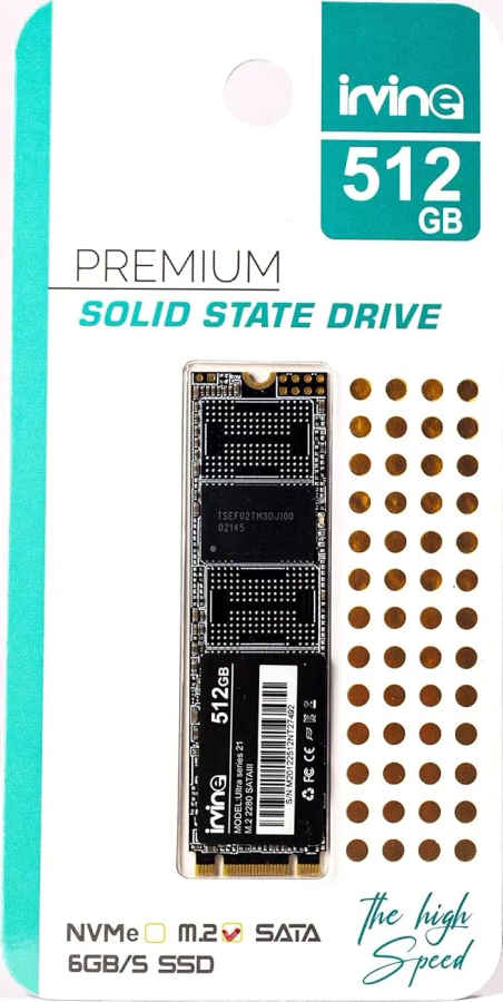 Irvine Ultra Series 21 512GB M.2 2280 SATA III Internal SSD
