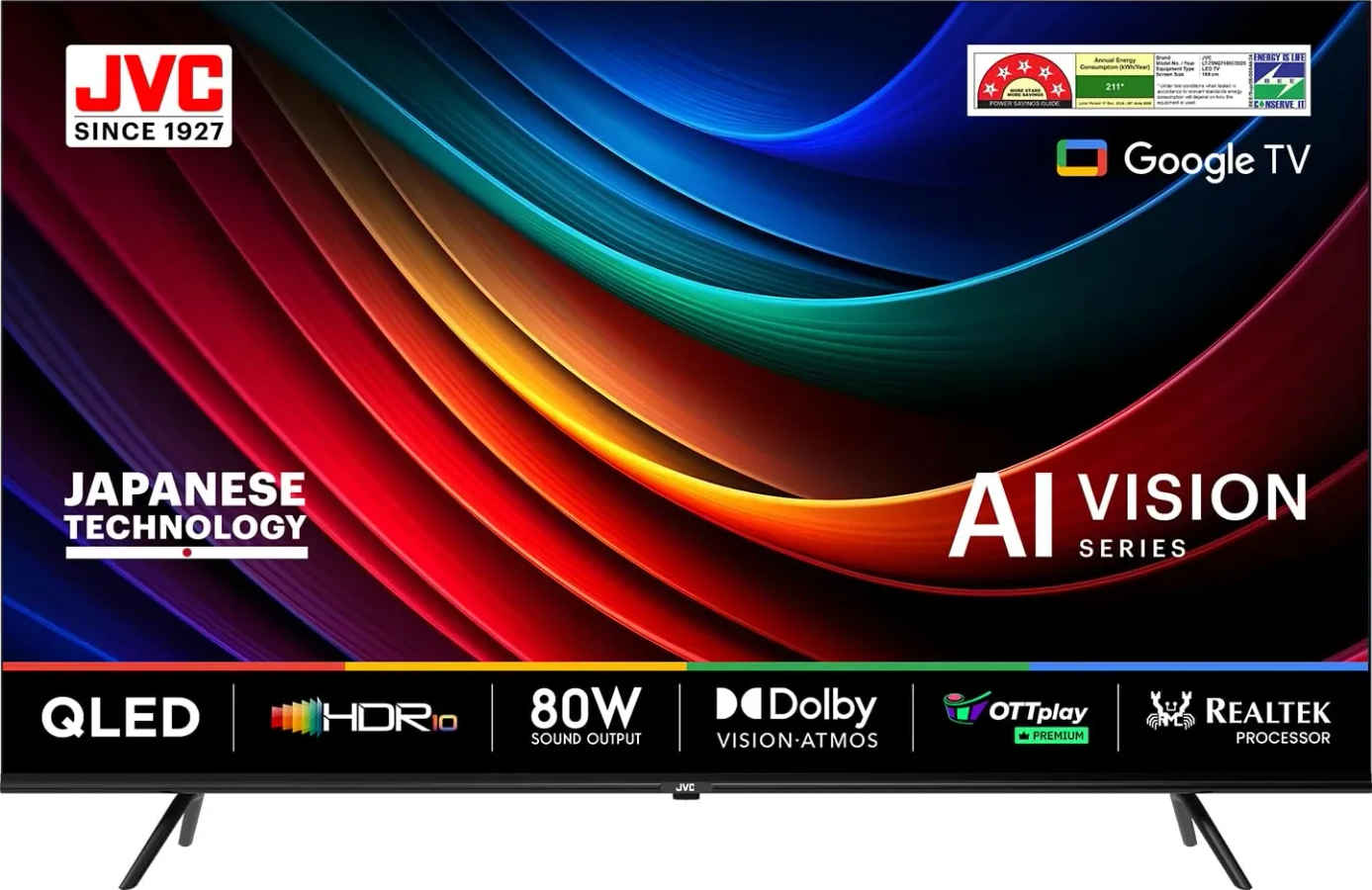 JVC LT-75NQ7165C 75 inch Ultra HD 4K Smart QLED TV
