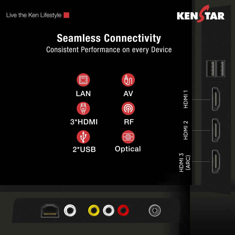 Kenstar 55UHDTDKEETB 55 inch Ultra HD 4K Smart LED TV
