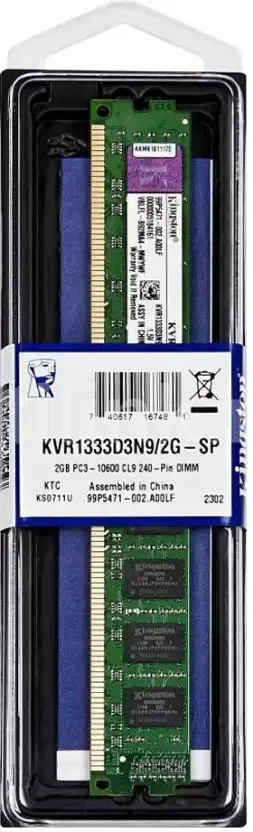 Kingston Value KVR1333D3N9 2 GB DDR3 PC Ram