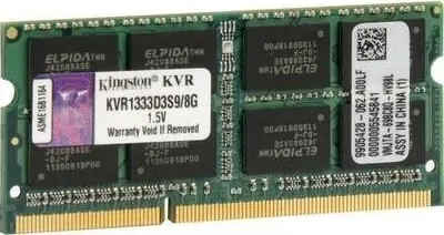 Kingston ValueRAM KVR1333D3S9/8 8 GB DDR3-1333 Laptop RAM