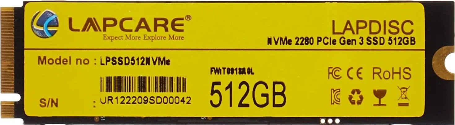 Lapcare Lapdisc 512GB PCIe Gen 3 Internal Solid State Drive