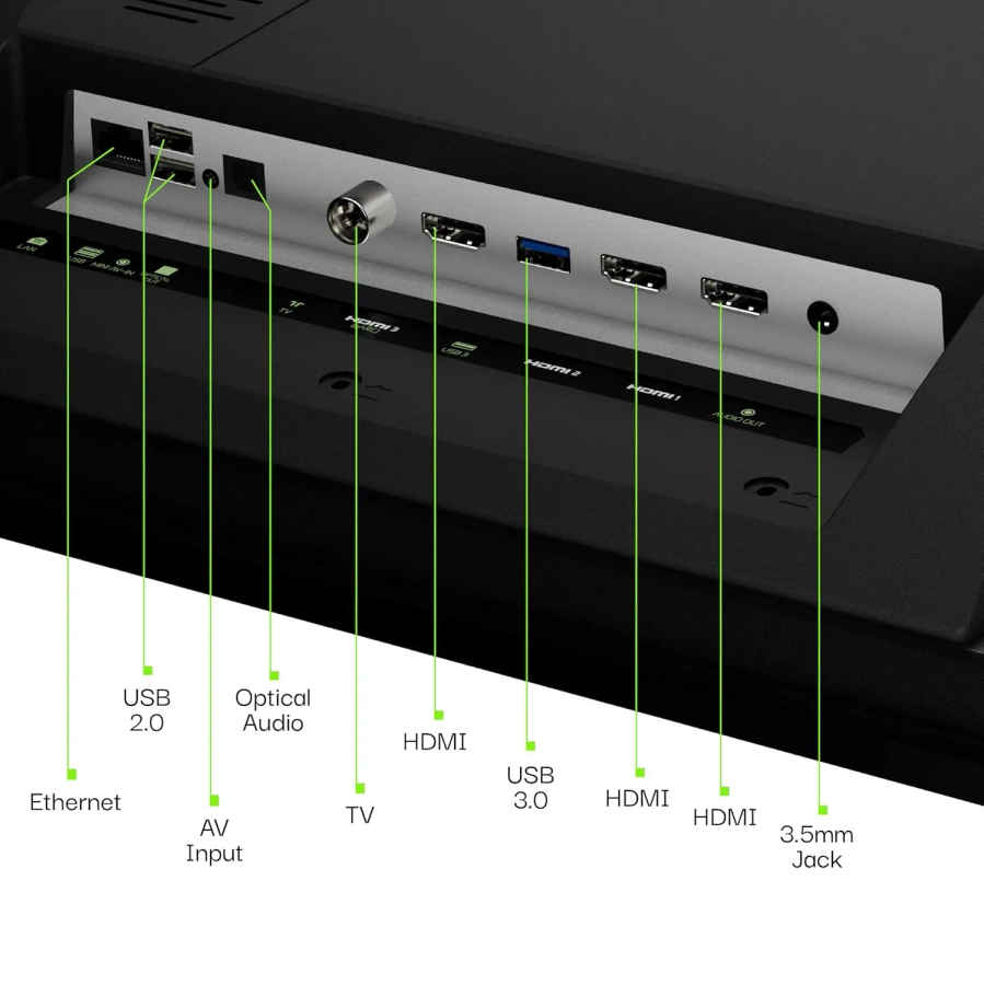 Lumio Vision 9 55 inch Ultra HD 4K Smart Mini LED TV (EPIC1-ADSG)