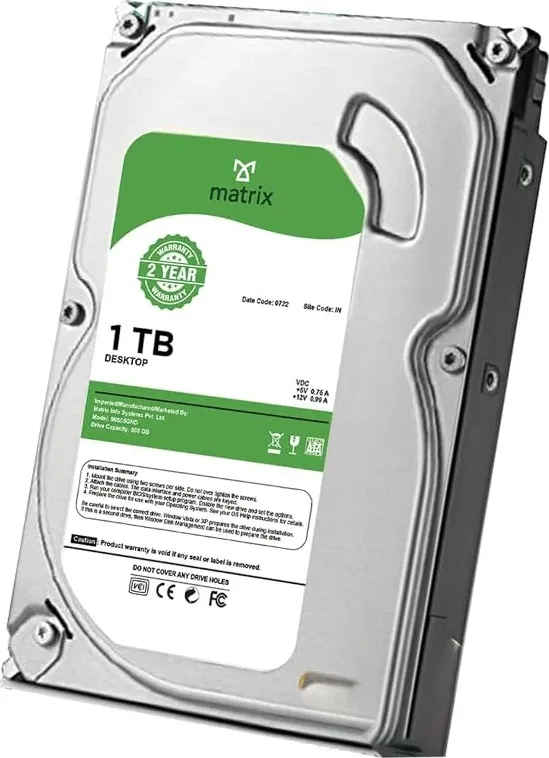 Matrix MIS01THD 1TB Internal Hard Disk Drive