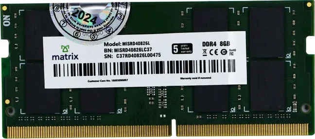 Matrix MISRD40826L 8 GB DDR4-2666 Laptop RAM
